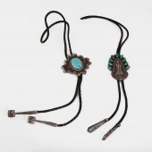 2 DINé [NAVAJO] SILVER AND TUR