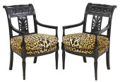 (2) DIRECTOIRE STYLE BLACK-PAI