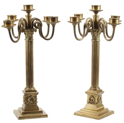 (2) DIRECTOIRE STYLE BRONZE