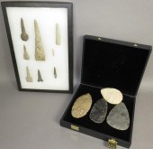 2 DISPLAYS OF STONE POINTS & T