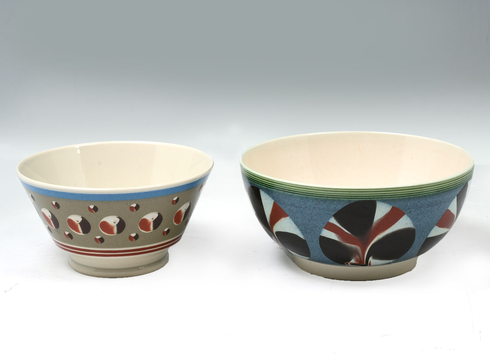 2 DON CARPENTIER MOCHAWARE BOWLS: