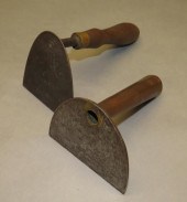 2 DOUGH TROWEL SCRAPERSca. lat