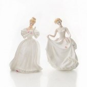 2 DOULTON LADY FIGURINES, DENI