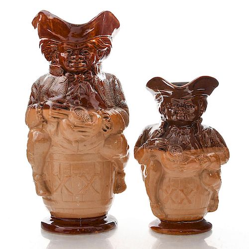 2 DOULTON LAMBETH STONEWARE TOBY