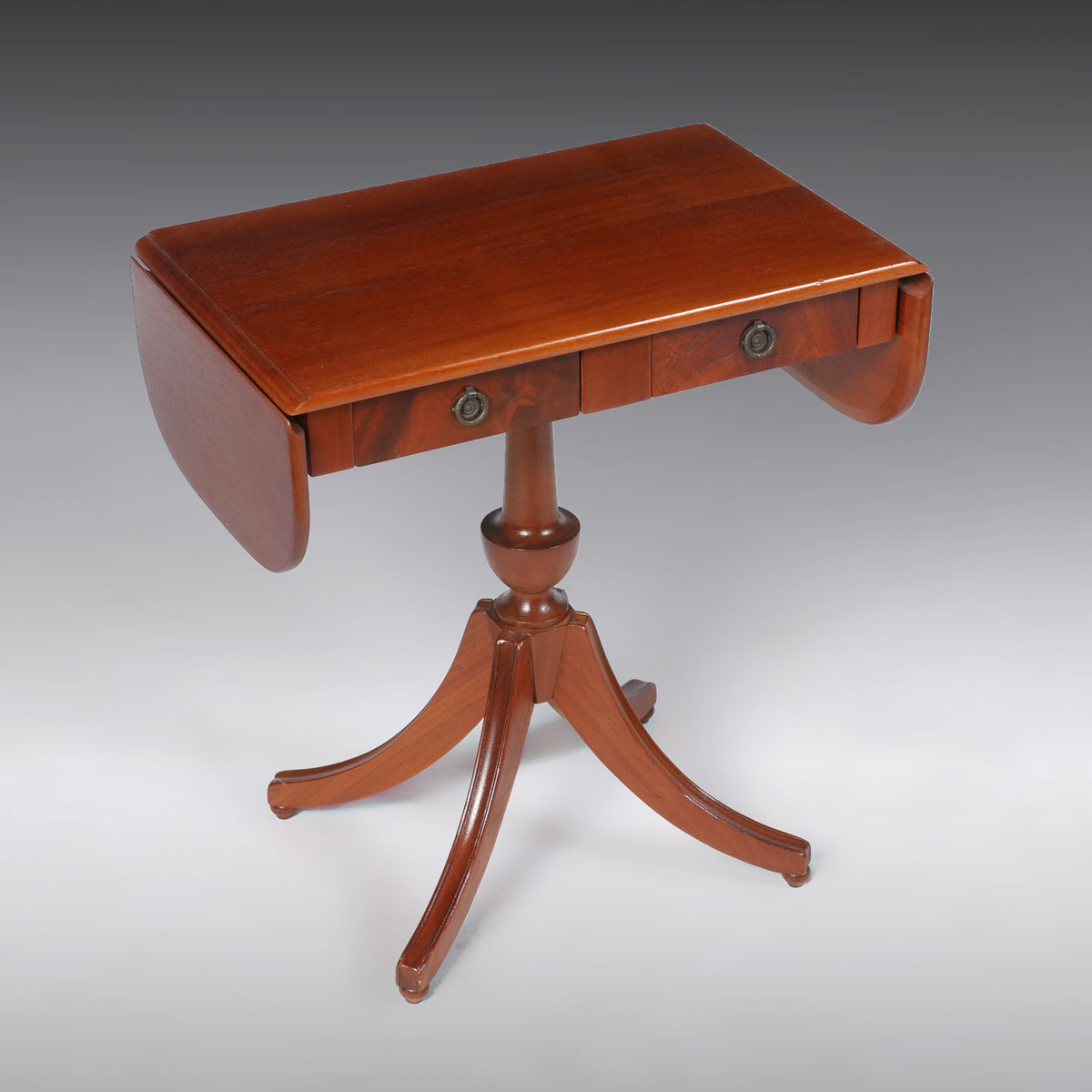 2 DRAWER DUNCAN PHYFE DROP LEAF