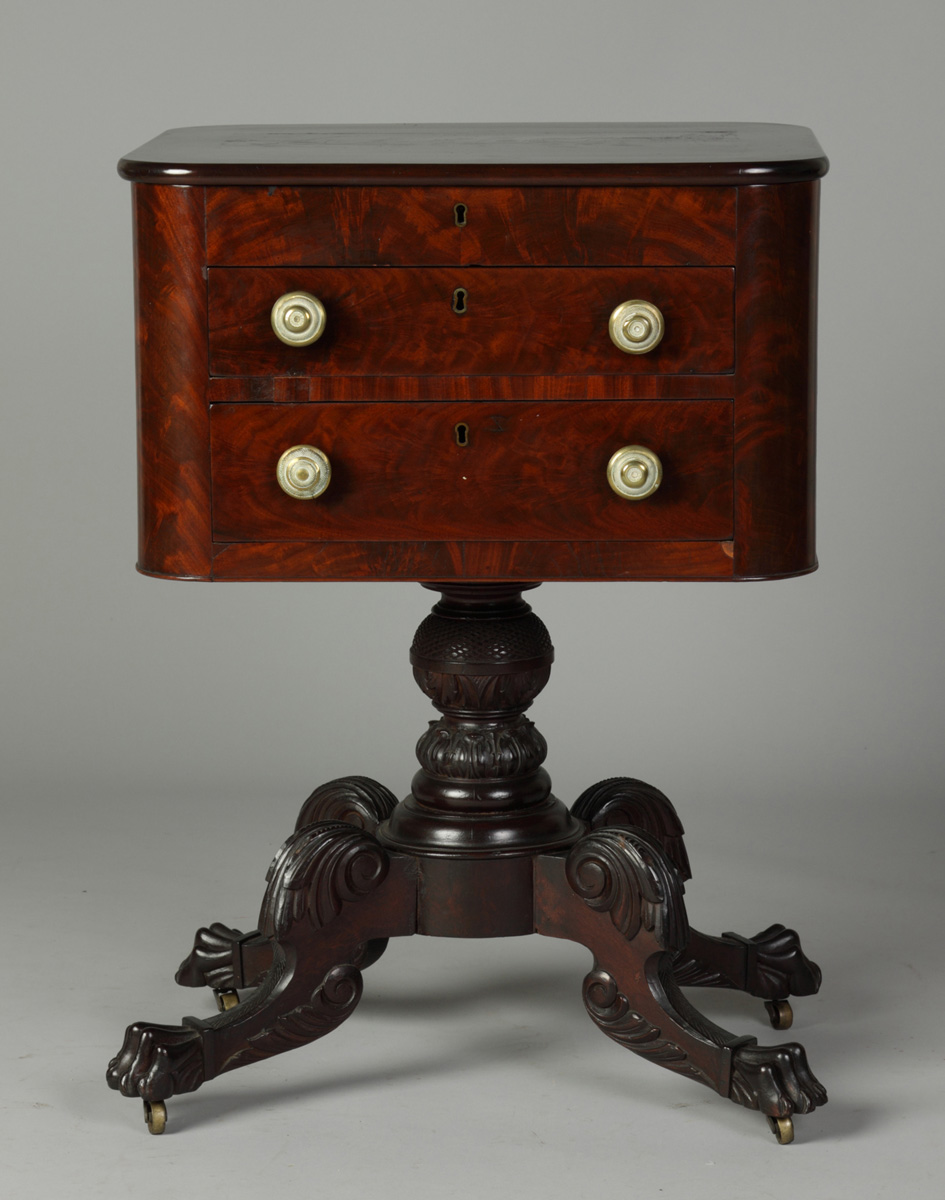 2 Drawer NY Writing Stand w/claw
