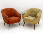 (2) DUTCH LAMBSWOOL & WALNUT C