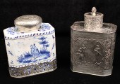 2 DUTCH OCTAGON FORMED TEA CAD