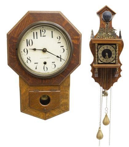 (2) DUTCH ZAANDAM STYLE CLOCK &
