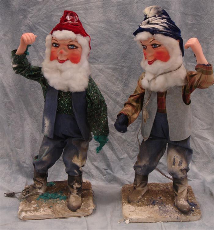 2 dwarf automatons, 32" h, working