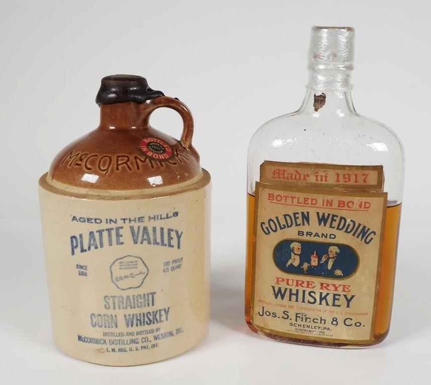 (2) EARLY 1900S WHISKEY