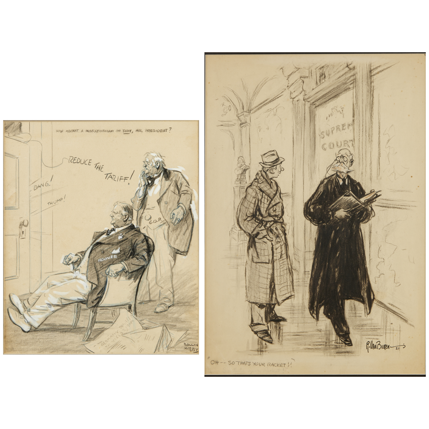 (2) EARLY 20TH C. ORIGINAL