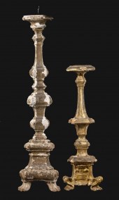 (2) EARLY ITALIAN PRICKET FORM