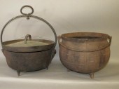 2 EARLY PIECES OF CAST IRON HE
