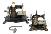 (2) EARLY TOY SEWING MACHINES
