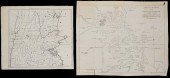 (2) EARLY UNFRAMED MAPS OF BOS