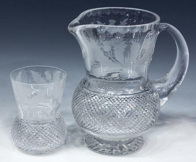 (2) EDINBURGH CRYSTAL ETCHED