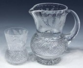 (2) EDINBURGH CRYSTAL ETCHED T