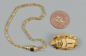 2 EGYPTIAN STYLE JEWELRY ITEMS