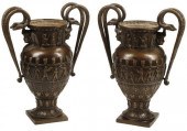 (2) EGYPTIANESQUE STYLE PATINA