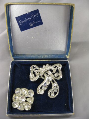 2 Eisenberg Costume Brooches