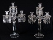 2 ELEGANT FOSTORIA GLASS CANDE