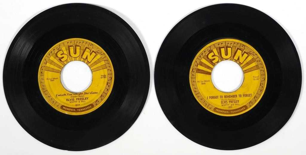 (2) ELVIS PRESLEY SUN RECORDS 45