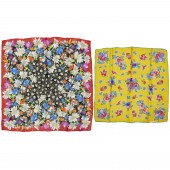 (2) EMANUEL UNGARO SILK CHIFFO