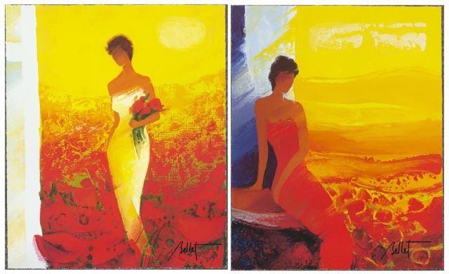 (2) EMILE BELLET (B.1941) GICLEES