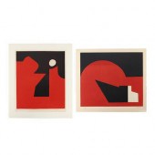 2 EMILE GILIOLI "BLACK AND RED