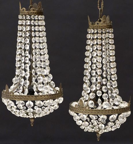 (2) EMPIRE STYLE CRYSTAL