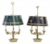 (2) EMPIRE STYLE GILT BOUILLOT