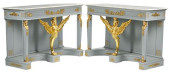 (2) EMPIRE STYLE MARBLE-TOP GR