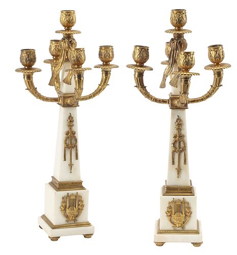 (2) EMPIRE STYLE ORMOLU &AMP;