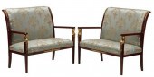 (2) EMPIRE STYLE ORMOLU MOUNTE