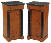 (2) EMPIRE STYLE PARCEL-EBONIZ