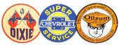 (2) Enameled Steel Advertising