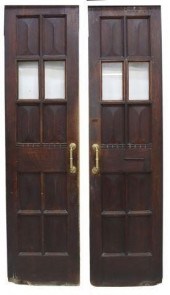 (2) ENGLISH ARCHITECTURAL PANE