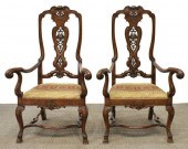 (2) ENGLISH ARMCHAIRS ON HOOF