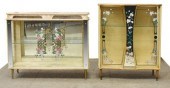 (2) ENGLISH ART DECO STYLE CUR