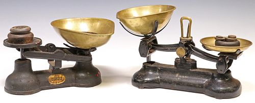 (2) ENGLISH CAST IRON &AMP; BRASS