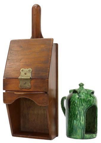 (2) ENGLISH CHAMBERSTICK & CHURCH