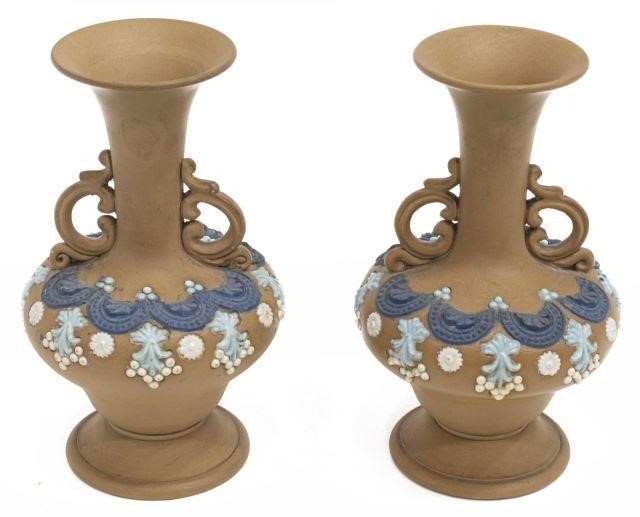 (2) ENGLISH DOULTON LAMBETH SILICON