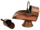(2) ENGLISH FIREPLACE COPPER C