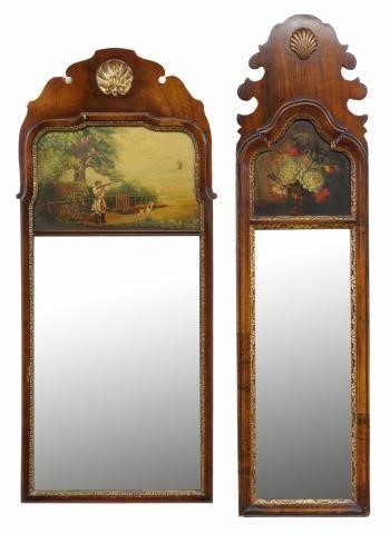 (2) ENGLISH GEORGIAN STYLE MAHOGANY