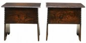 (2) ENGLISH HINGED-SEAT TABORE