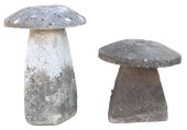 (2) ENGLISH MUSHROOM-FORM STAD