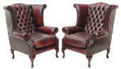 (2) ENGLISH QUEEN ANNE STYLE O