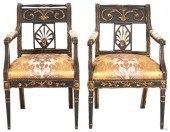 2 ENGLISH REGENCY PARCEL GILT