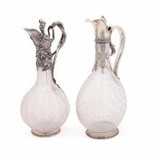 2 ENGLISH SILVER MOUNTED ETCHE